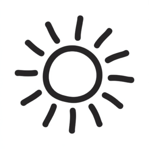 sunrise clipart black and white 8
