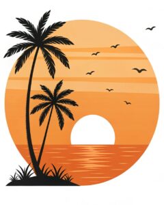 sunset clipart 4