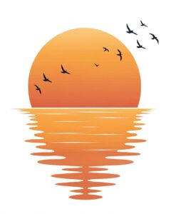 sunset clipart 8
