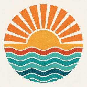 sunset clipart 9