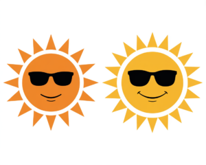 sunshine with sunglasses clipart 14