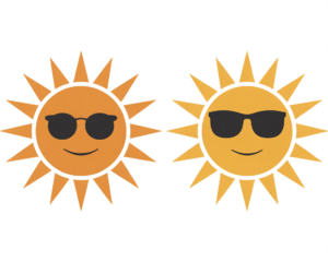sunshine with sunglasses clipart 15