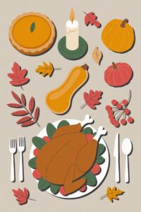 thanksgiving turkey dinner clipart 10