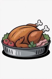 thanksgiving turkey dinner clipart 13