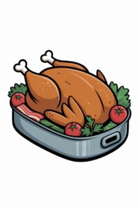 thanksgiving turkey dinner clipart 14