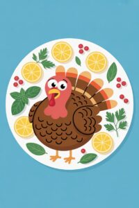 thanksgiving turkey dinner clipart 15