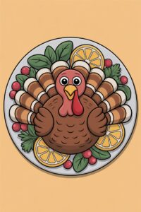 thanksgiving turkey dinner clipart 16