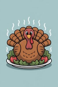 thanksgiving turkey dinner clipart 2