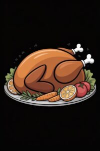 thanksgiving turkey dinner clipart 7