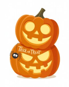 trick or treat halloween pumpkin clipart 1