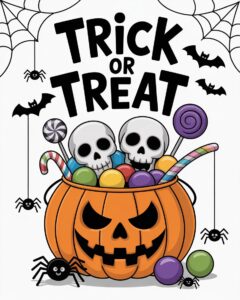 trick or treat halloween pumpkin clipart 4