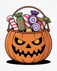 trick or treat halloween pumpkin clipart 5