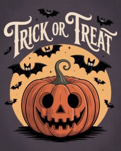 trick or treat halloween pumpkin clipart 6