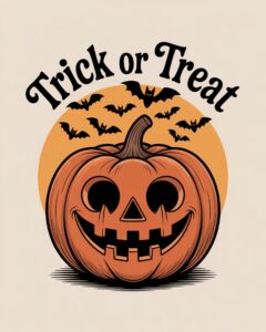 trick or treat halloween pumpkin clipart 7