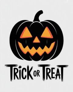trick or treat halloween pumpkin clipart 8