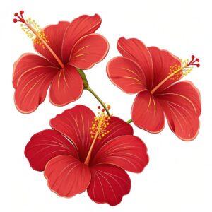tropical hawaiian flower clipart 11
