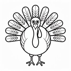 turkey black and white clipart 11