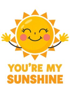 you are my sunshine clipart 1