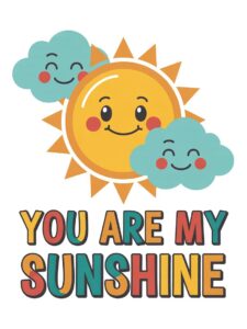 you are my sunshine clipart 12