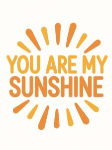 you are my sunshine clipart 4