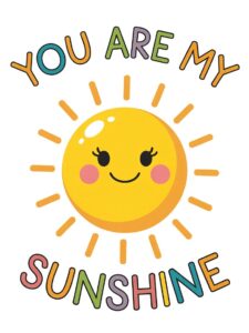 you are my sunshine clipart 7
