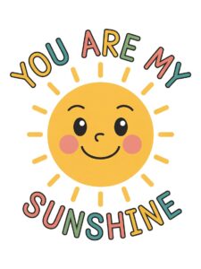 you are my sunshine clipart 8