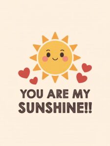 you are my sunshine clipart 9
